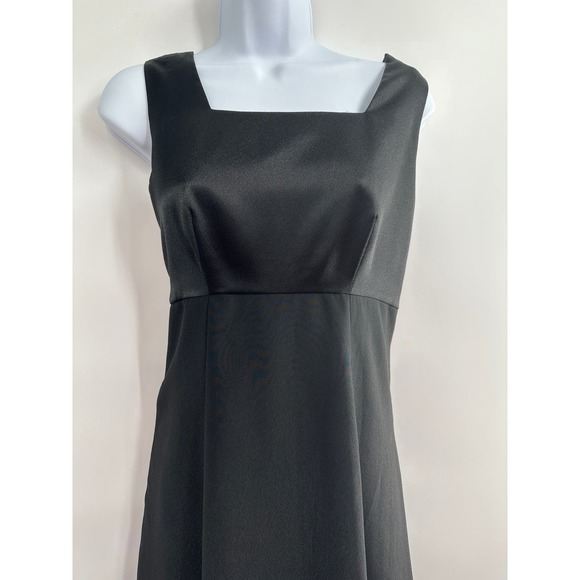 Vintage Style Accents Black Maxi Cocktail Dress Size 6 - Picture 5 of 10